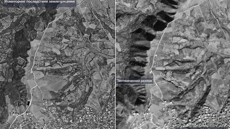 Rusya, Türkiye’deki depremin tektonik etkisini uydudan görüntüledi