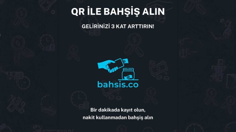 QR kod ile bahşiş verebileceksiniz