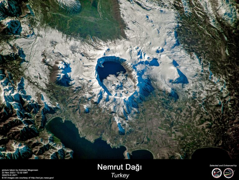 NASA astronotu uzaydan Nemrut ve Tatvan’ı fotoğrafladı
