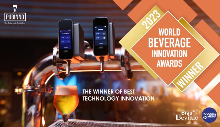 Pubinno dünyanın en iyi içecek teknolojisi ödülünü aldı!